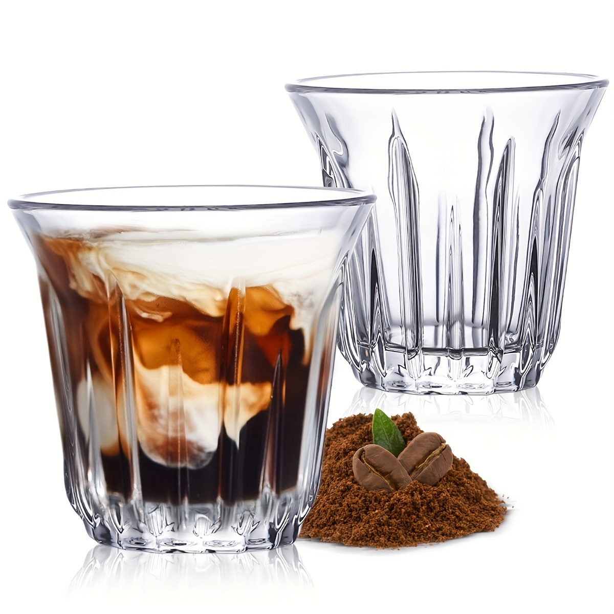 Espresso Shot Glass - 2 sztuki filiżanek do espresso, przezroczyste