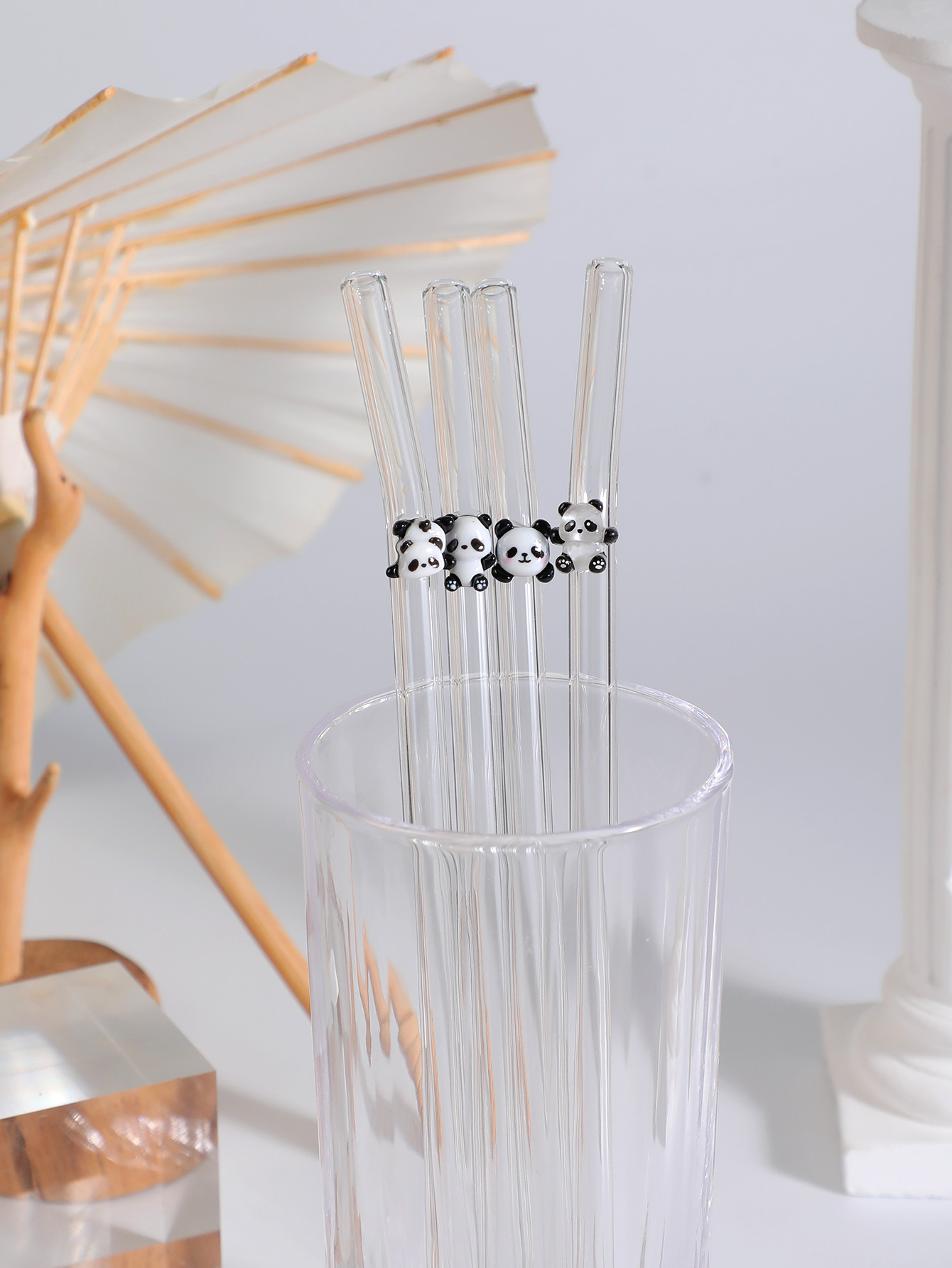 Espresso Shot Glass - 4/7 szt. Słomki szklane wielokrotnego użytku