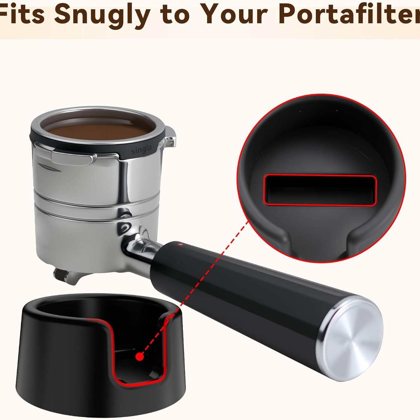Equipment Of Coffee Machine - Silikonowy uchwyt na portafilter, stacja do